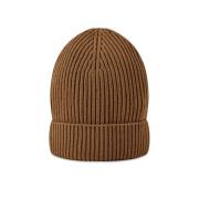 Geribbelde Wol/Kasjmier Beanie Hoed Dolce & Gabbana , Beige , Dames