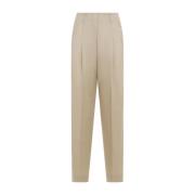 Sand Wide Leg Pants Golden Goose , Beige , Dames