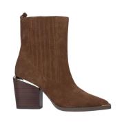 Block Heel Enkellaars Alma EN Pena , Brown , Dames