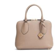 Beige Handtas Mini Swing Leer Tory Burch , Beige , Dames