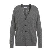 Donkergrijze Multi Lord Cardigan Gabriela Hearst , Gray , Dames