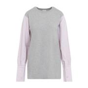 Grijs Melange Heos T-Shirt Dries Van Noten , Gray , Dames