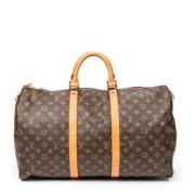 Pre-owned Coated canvas handbags Louis Vuitton Vintage , Brown , Dames