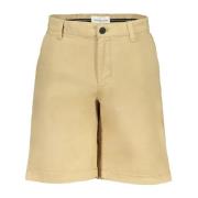 Beige Bermuda Shorts met Logo Calvin Klein , Beige , Heren