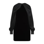 Fluweel en Zijde Mini Jurk Max Mara , Black , Dames