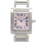 Pre-owned Stainless Steel watches Cartier Vintage , Gray , Dames