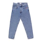 Echte Stenen Slim Fit Denim Jeans Amish , Blue , Heren