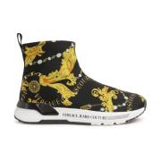 Zwarte Sneakers voor Vrouwen Aw24 Versace Jeans Couture , Multicolor ,...