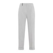 Grijze Katoenen Broek Peserico , Gray , Dames