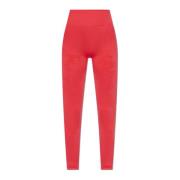 Logo Leggings Adidas by Stella McCartney , Red , Dames