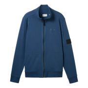 Nachtblauwe Stand Up Jack Print Tom Tailor , Blue , Heren