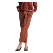 Gordel Relaxte Fit Broek Kocca , Brown , Dames