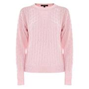 Betoverende Cable Knit Jumper Kocca , Pink , Dames