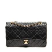 Pre-owned Leather chanel-bags Chanel Vintage , Black , Dames