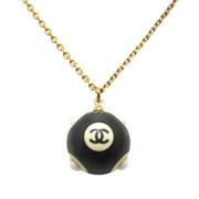 Pre-owned Metal necklaces Chanel Vintage , Yellow , Dames