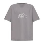 T-shirt met logo ROA , Gray , Heren