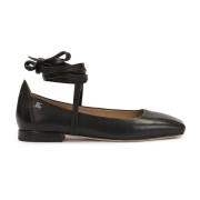 Zwarte platte pumps met vierkante neus Kazar Studio , Black , Dames