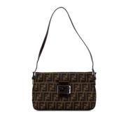 Pre-owned Canvas shoulder-bags Fendi Vintage , Brown , Dames