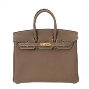 Pre-owned Leather handbags Hermès Vintage , Brown , Dames