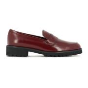 Premium kalfsleren Penny Loafer Alba Fabio Rusconi , Red , Dames