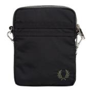 Stijlvolle Crossbody Tas met Verstelbare Band Fred Perry , Black , Her...