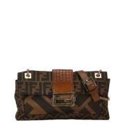 Pre-owned Canvas shoppers Fendi Vintage , Brown , Dames