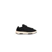 Nylon Sneakers met Suede Details Paura , Black , Heren