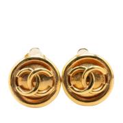 Pre-owned Metal chanel-jewelry Chanel Vintage , Yellow , Dames