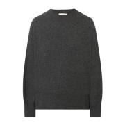 Houtskoolgrijze Cashmere Crew Neck Sweater Loulou Studio , Gray , Dame...