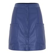 Rok met knopen aan de voorkant Kocca , Blue , Dames