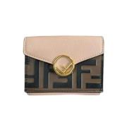 Pre-owned Leather wallets Fendi Vintage , Brown , Dames