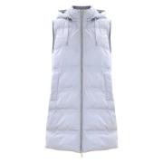 Gewatteerd vest met capuchon Kocca , White , Dames