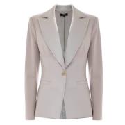 Stijlvolle Fitted Jacket met Welt Pockets Kocca , Beige , Dames