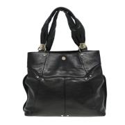 Pre-owned Leather totes Yves Saint Laurent Vintage , Black , Dames