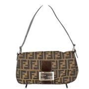 Pre-owned Canvas fendi-bags Fendi Vintage , Brown , Dames