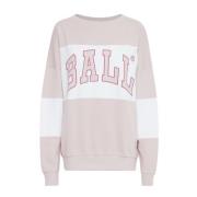 Vintage Lilac Sweatshirt met Cool Print Ball , Pink , Dames