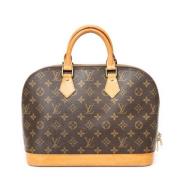 Pre-owned Coated canvas handbags Louis Vuitton Vintage , Brown , Dames