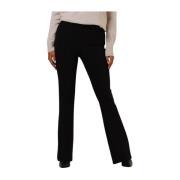 Zwarte Elegante Pantalon voor Vrouwen Twinset , Black , Dames