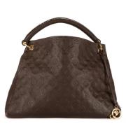 Pre-owned Leather handbags Louis Vuitton Vintage , Brown , Dames