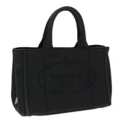 Pre-owned Canvas handbags Prada Vintage , Black , Dames