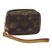 Pre-owned Canvas pouches Louis Vuitton Vintage , Brown , Dames