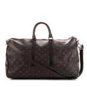 Pre-owned Coated canvas handbags Louis Vuitton Vintage , Gray , Unisex