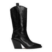 Zwarte cowboylaarzen met ronde bovenkant Kazar Studio , Black , Dames