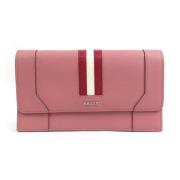 Pre-owned Leather wallets Bally Pre-owned , Pink , Dames