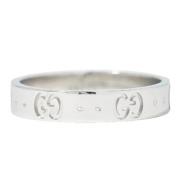 Pre-owned White Gold rings Gucci Vintage , Gray , Dames