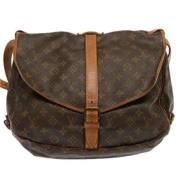 Pre-owned Canvas louis-vuitton-bags Louis Vuitton Vintage , Brown , Da...