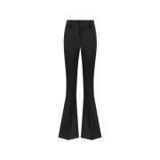 Zwarte Broek met Rechte Pijpen Aniye By , Black , Dames