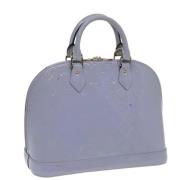 Pre-owned Leather handbags Louis Vuitton Vintage , Purple , Dames