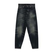 Indigo Blauwe Denim Jeans Dondup , Blue , Dames