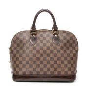 Pre-owned Coated canvas handbags Louis Vuitton Vintage , Brown , Dames